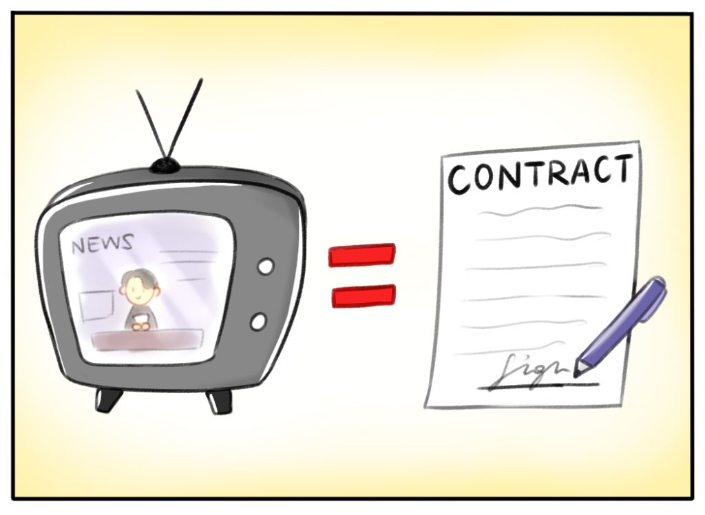 TV = contract